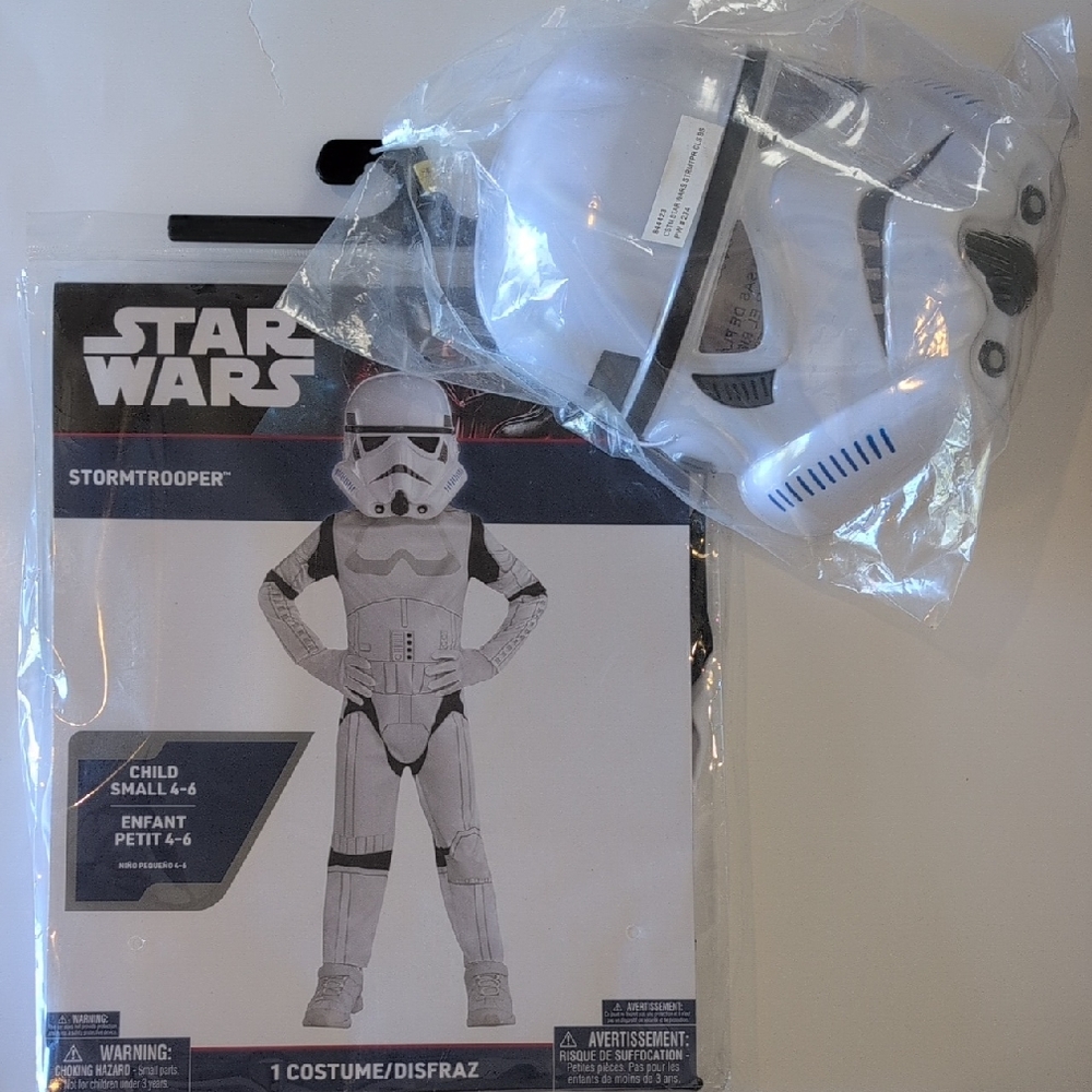 Star Wars White and Black Stormtrooper Costume for Kids
